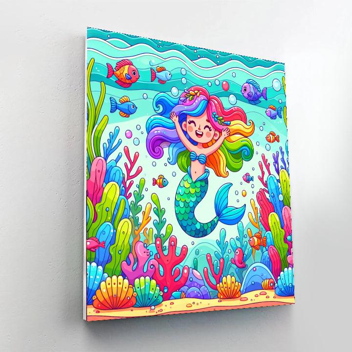 Sassy Mermaid Adventure Painting By Numbers Kit