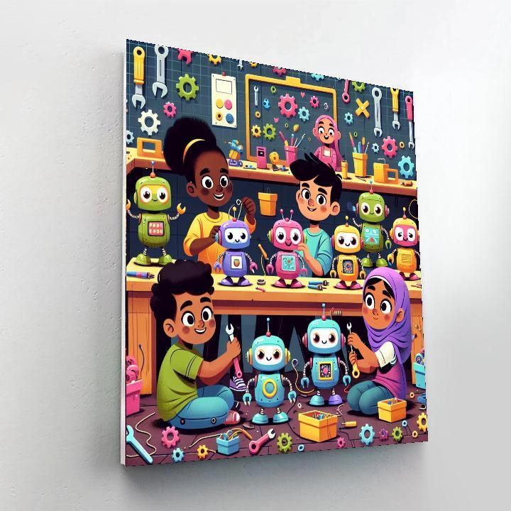 Imaginative Robot Playtime Paint By Numbers Kits