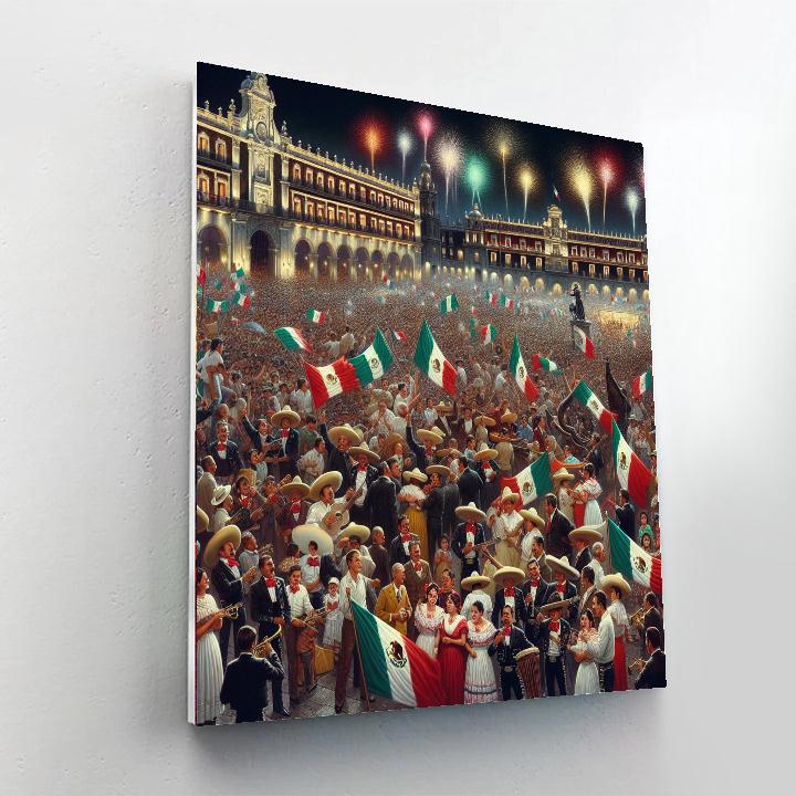 Day Of Independence - Mexico Painting By Numbers Kit