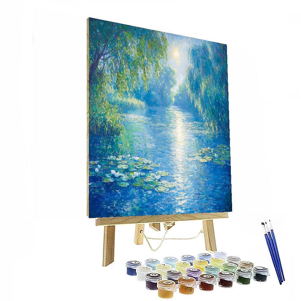 Claude Monet Inspired Glistening Waterways  Paint By Numbers