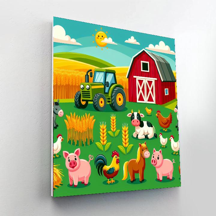 Farm Adventure Day Painting Number Kit