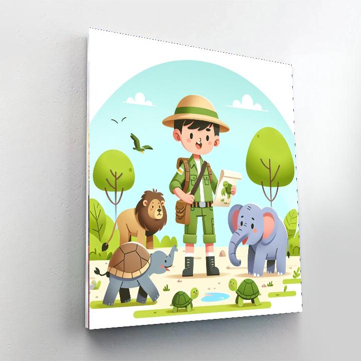 Wildlife Rescue Adventure Paint By Numbers Art