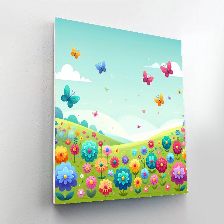 Gorgeous Garden Painting Number Kit