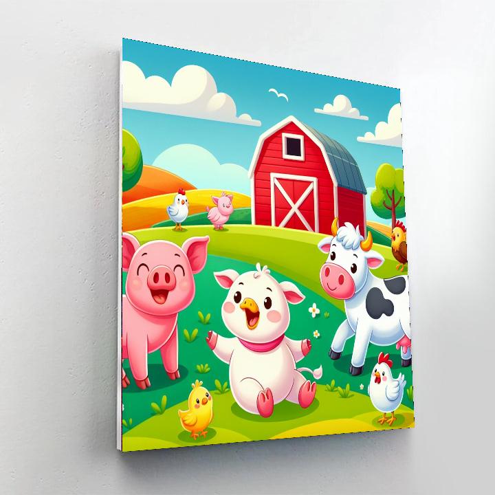 Jolly Farm Friends Paint By Numbers