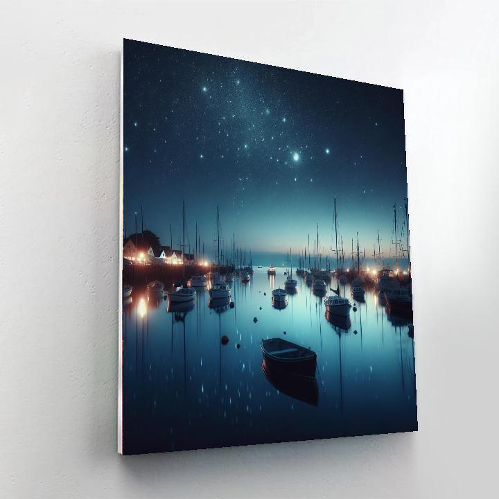 Starlit Harbor Evening Paint By Numbers Kits
