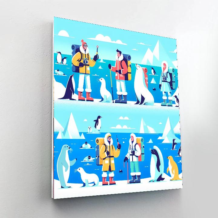 Arctic Explorer's Trail Painting By Numbers Kit