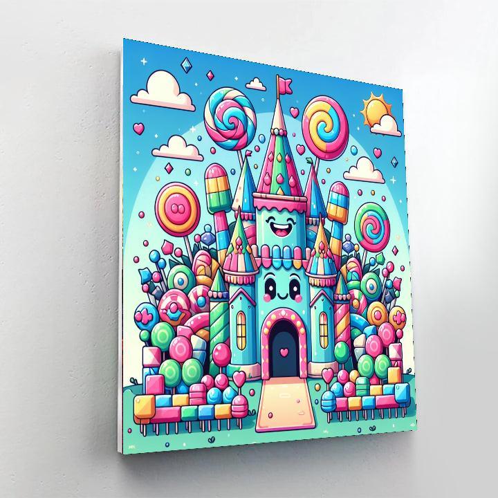 Bouncy Candy Castle DIY Paint By Numbers