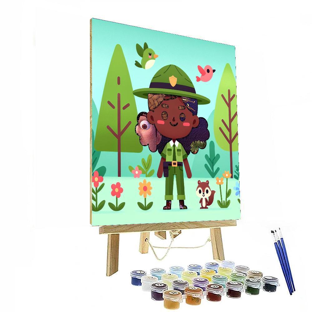 Forest Ranger Adventure Paint By Numbers Art