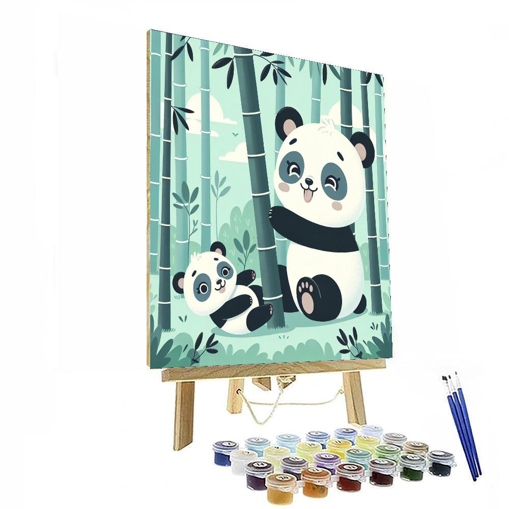 Giant Panda Playtime Paint By Numbers Kits