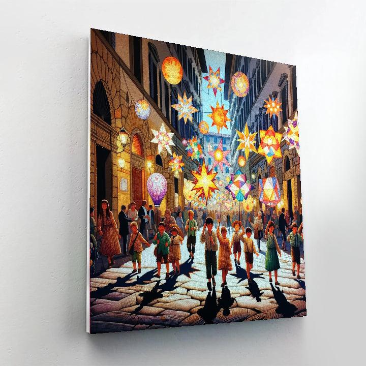 Festa Della Rificolona - Florence, Italy Painting Number Kit