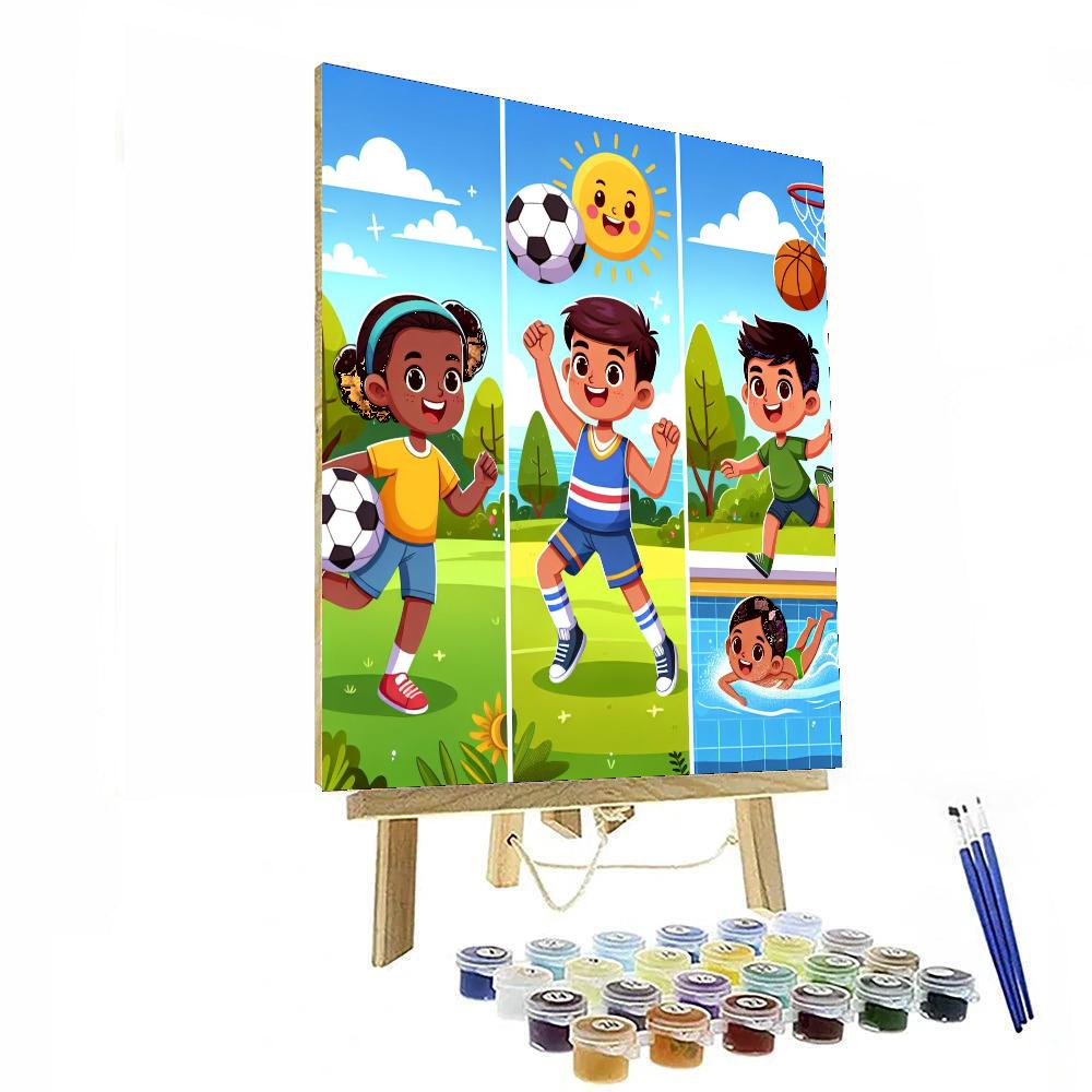 Creative Sports Extravaganza Numbered Painting Kits