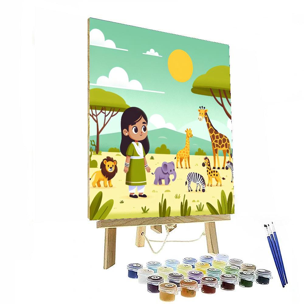Savannah Animal Kingdom DIY Paint By Numbers