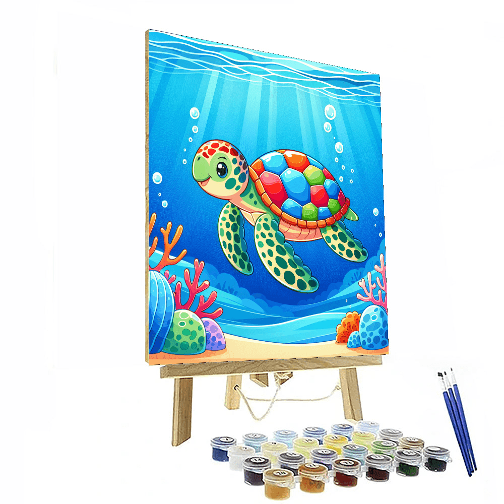 Gentle Sea Turtle Paint By Numbers Kits