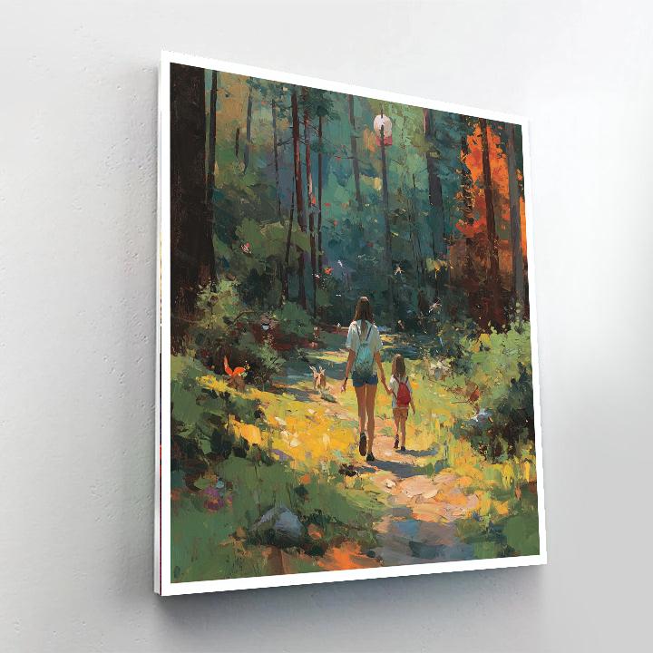 Nature Adventures With Mom Painting Number Kit