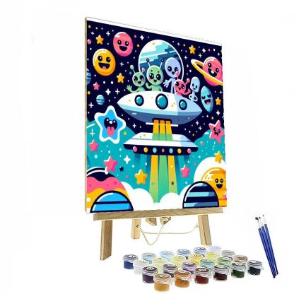 Galactic Friends Expedition Paint By Numbers Kits