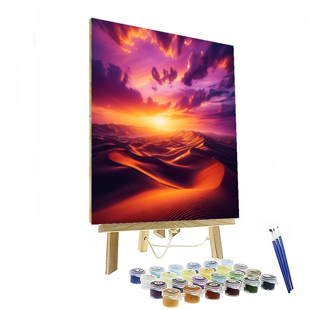 Mysterious Desert Sunset DIY Paint By Numbers