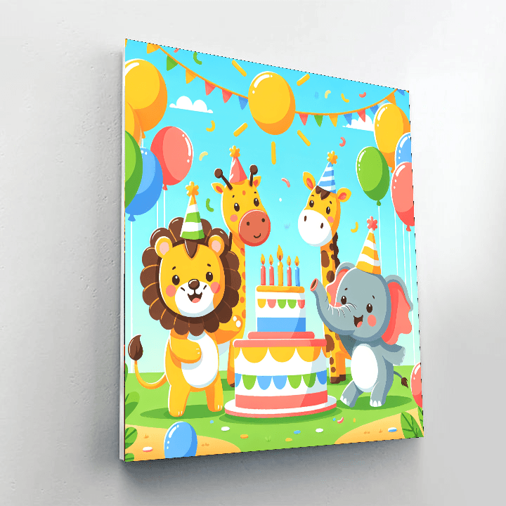 Whimsical Animal Party Paint By Number