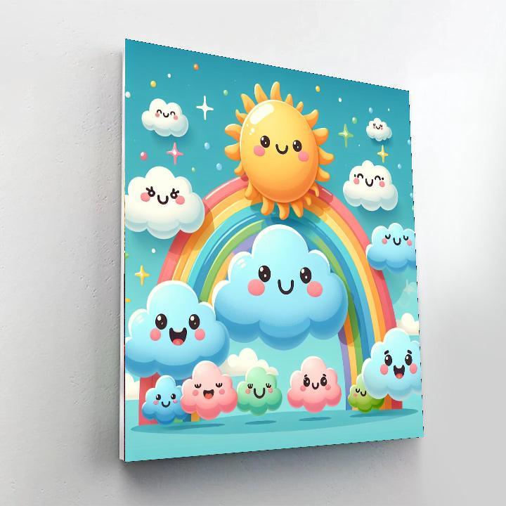 Cuddly Cloud Family Paint By Numbers Kits