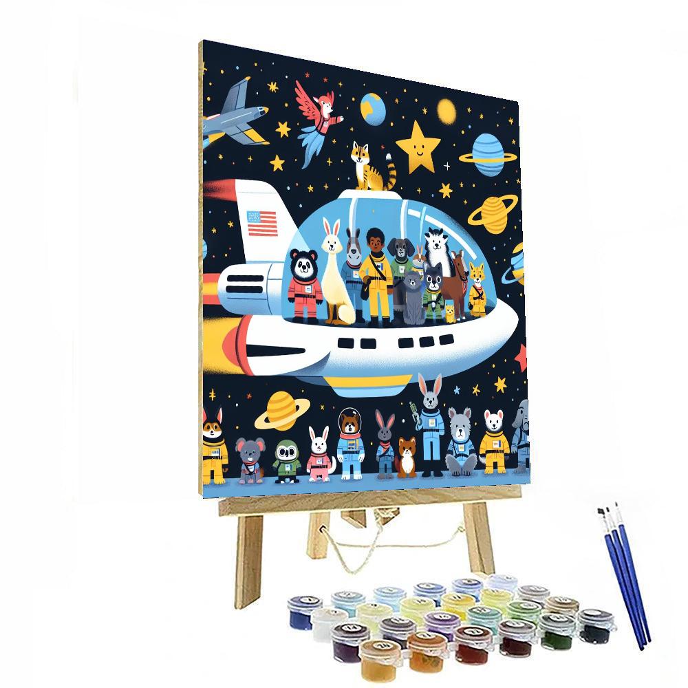Stellar Starship Safari Numbered Painting Kits