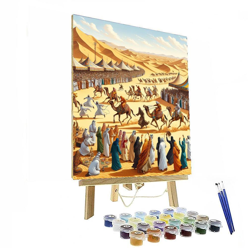 Festival Of The Sahara - Douz, Tunisia Painting Number Kit
