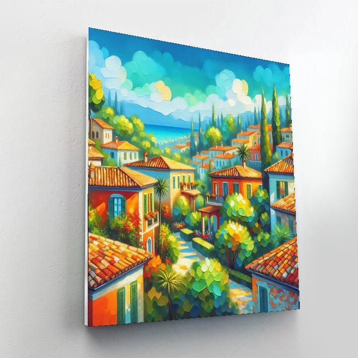 Mediterranean Villa Bliss DIY Paint By Numbers