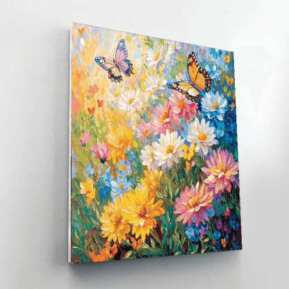 Claude Monet Inspired Enchanting Butterfly Symphony  Painting By Numbers Kit