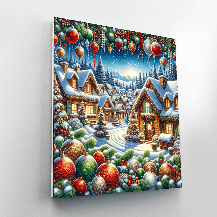 Charming Village Christmas DIY Paint By Numbers