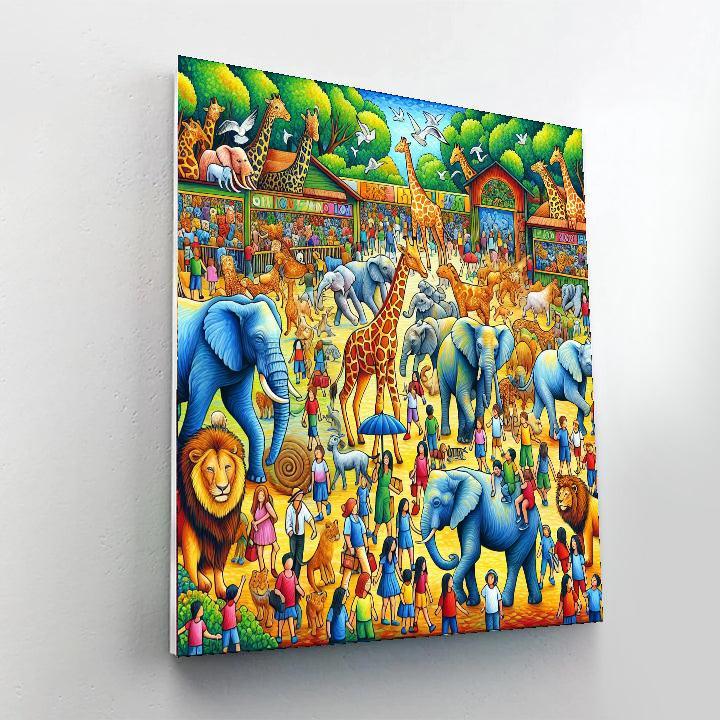 Lively Zoo Adventures Paint By Color