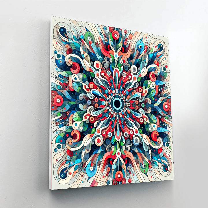 Colorful Kaleidoscope Paint By Numbers Kits