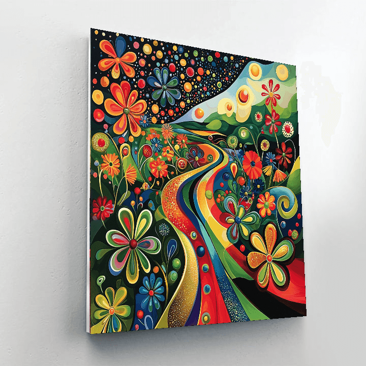 Salvador Dalí Inspired Surreal Garden Of Abstract Delight  Paint By Numbers