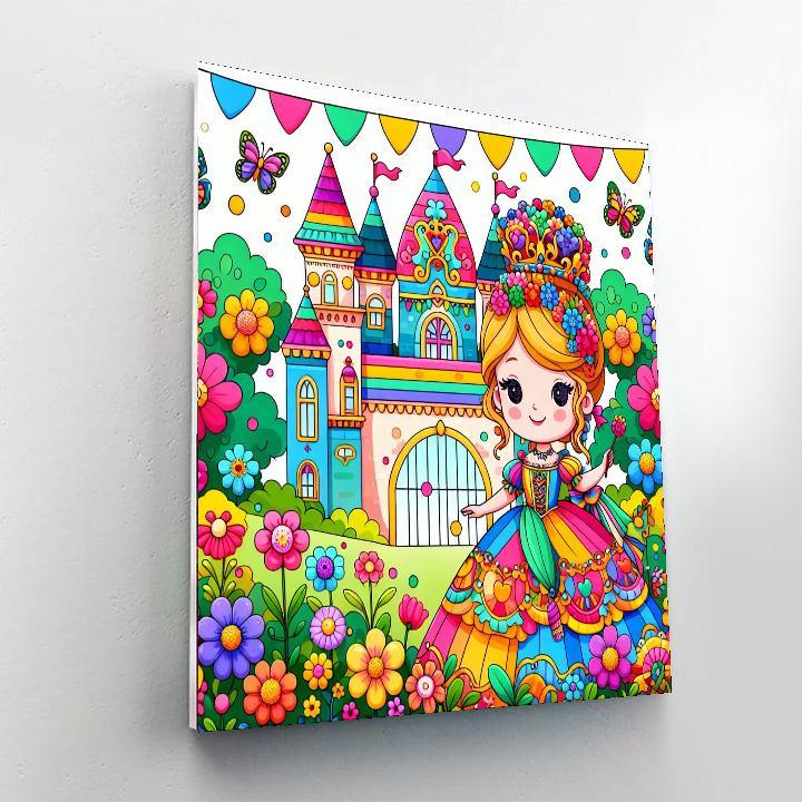 Fairytale Palace Paint By Numbers Art