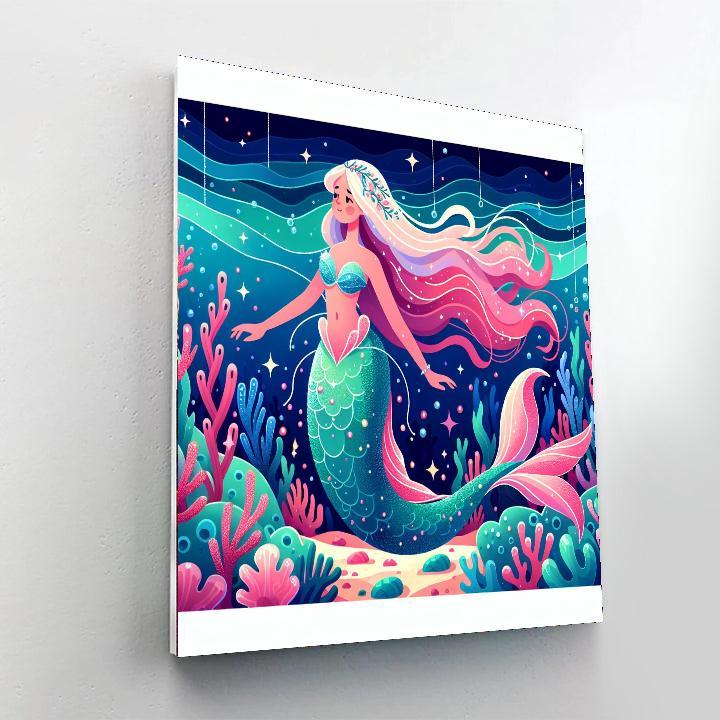 Majestic Magical Mermaid Painting By Numbers Kit