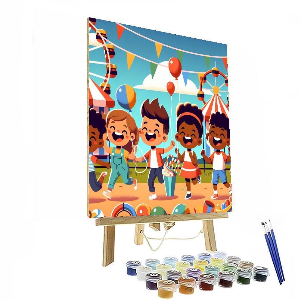 Summer Carnival Fun Paint By Numbers
