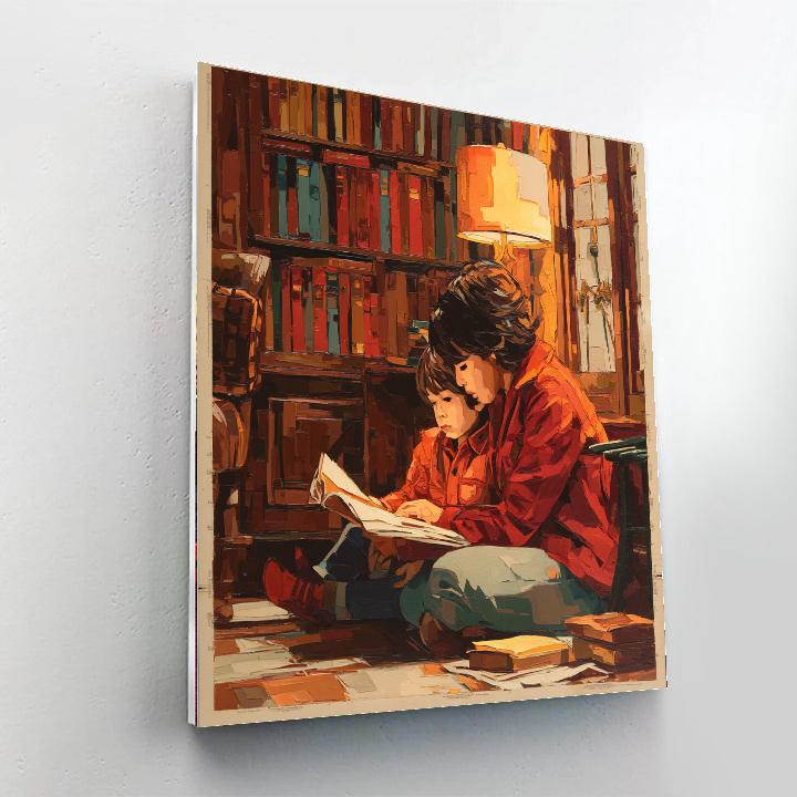 Library Of Love With Mom DIY Paint By Numbers