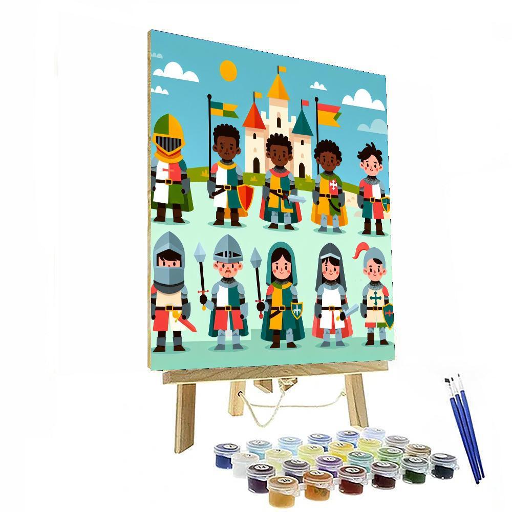 Knight's Heroic Quest Paint By Numbers Kits