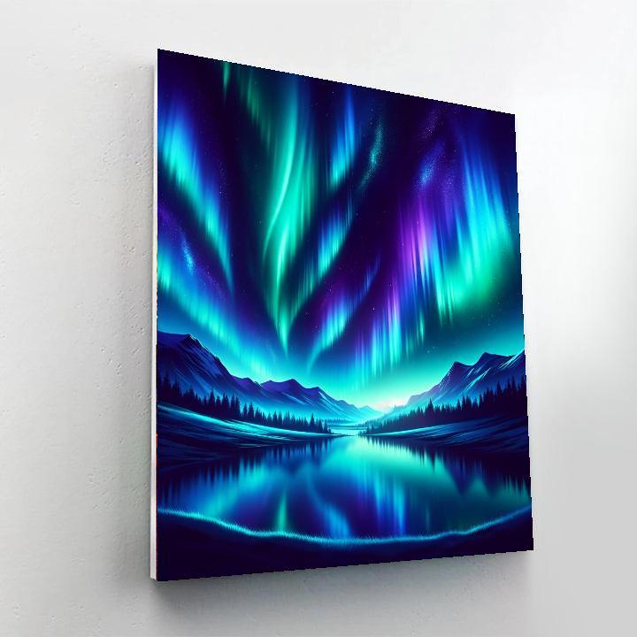 Dazzling Northern Lights Painting By Numbers Kit