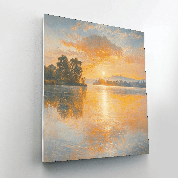 Turner Inspired Calm Waters  DIY Paint By Numbers