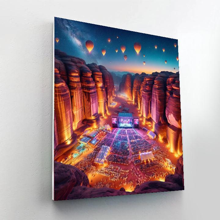 Al Ula Winter At Tantora Festival - Saudi Arabia Numbered Painting Kits