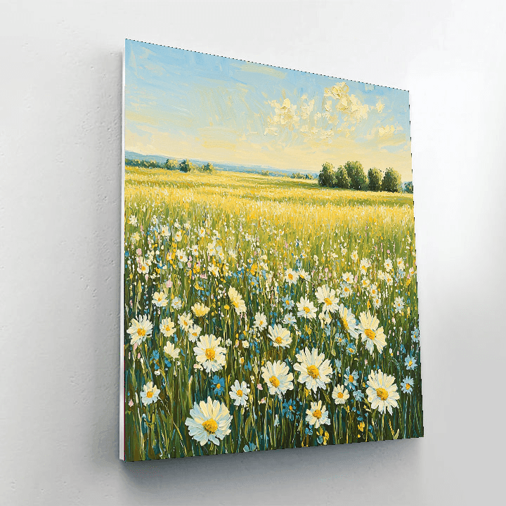Claude Monet Inspired Sunkissed Meadow  Paint By Numbers Art