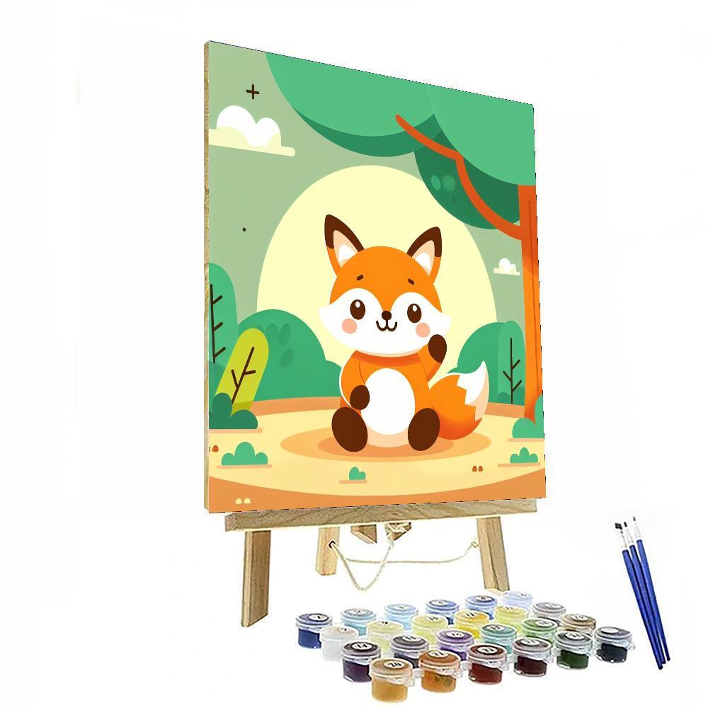 Cuddly Fox DIY Paint By Numbers