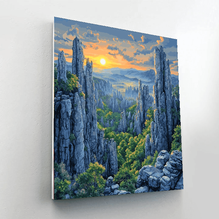 Stone Forest Paint By Numbers