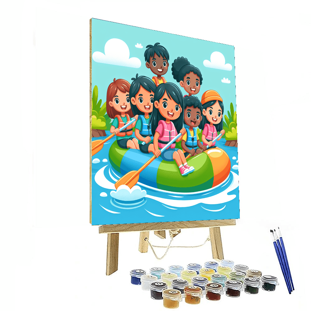 River Rafting Adventure Paint By Color