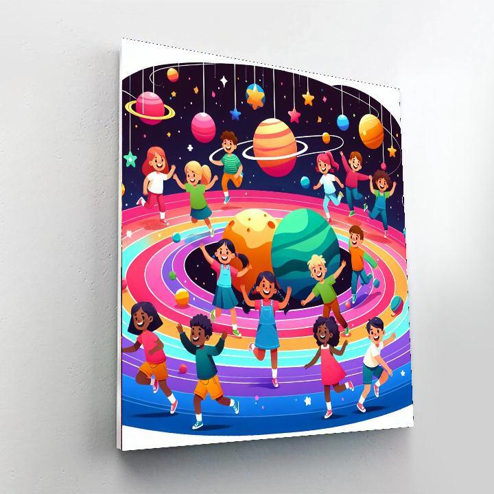 Cosmic Playground Explorers Number Painting