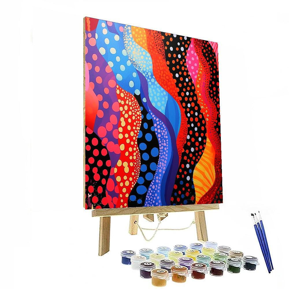 Yayoi Kusama Inspired Kaleidoscope Of Emotions  DIY Paint By Numbers