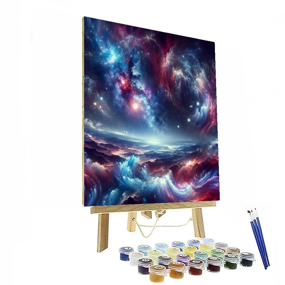 Cosmic Star Trails Paint By Number