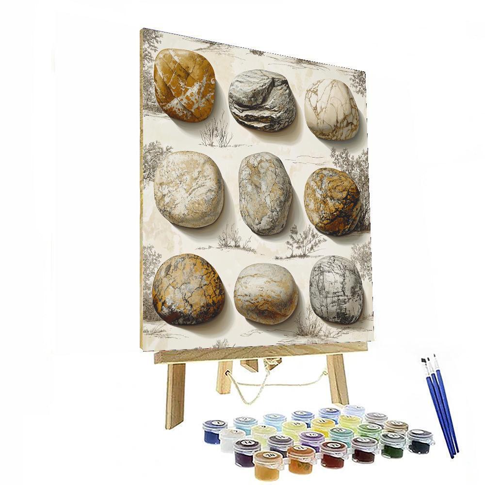 Leonardo Da Vinci Inspired The Serenity Of Stone  Paint By Numbers Art