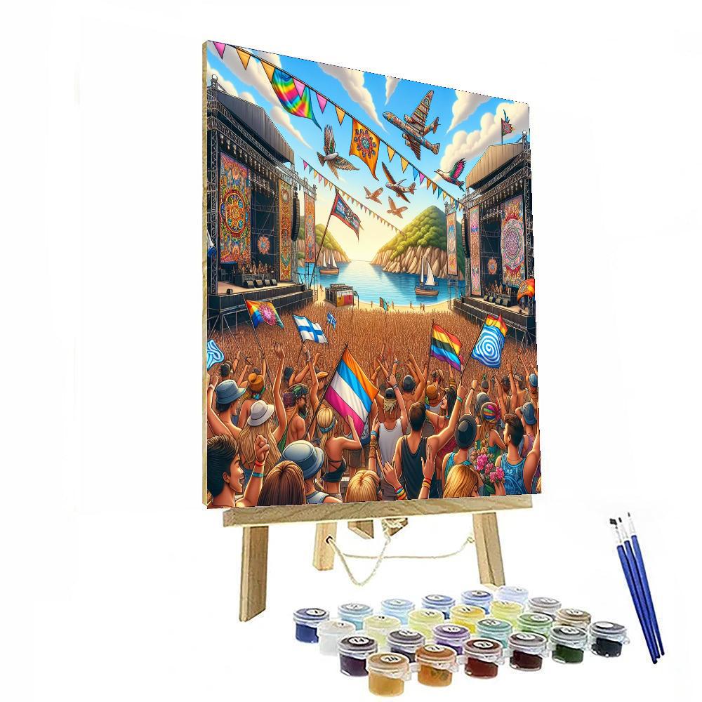 The Isle Of Wight Festival Paint By Number