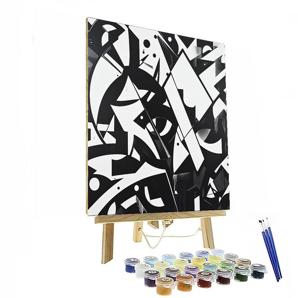 Banksy Inspired Shadow Of Resistance  Painting By Numbers Kit