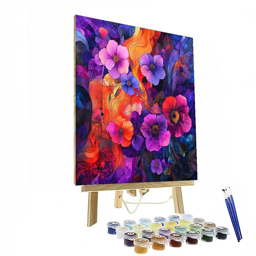 Frida Kahlo Inspired Flora Of The Soul  Painting Number Kit