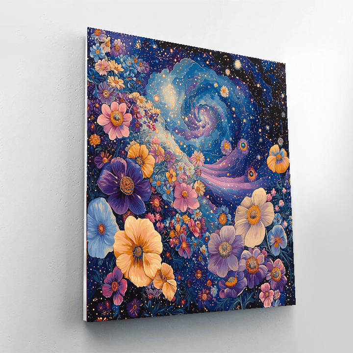 Georgia O'Keeffe Inspired Galaxy In Bloom  Paint By Numbers Art